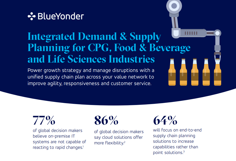 Integrated Demand & Supply Planning for CPG, Food & Beverage and Life Sciences Industries