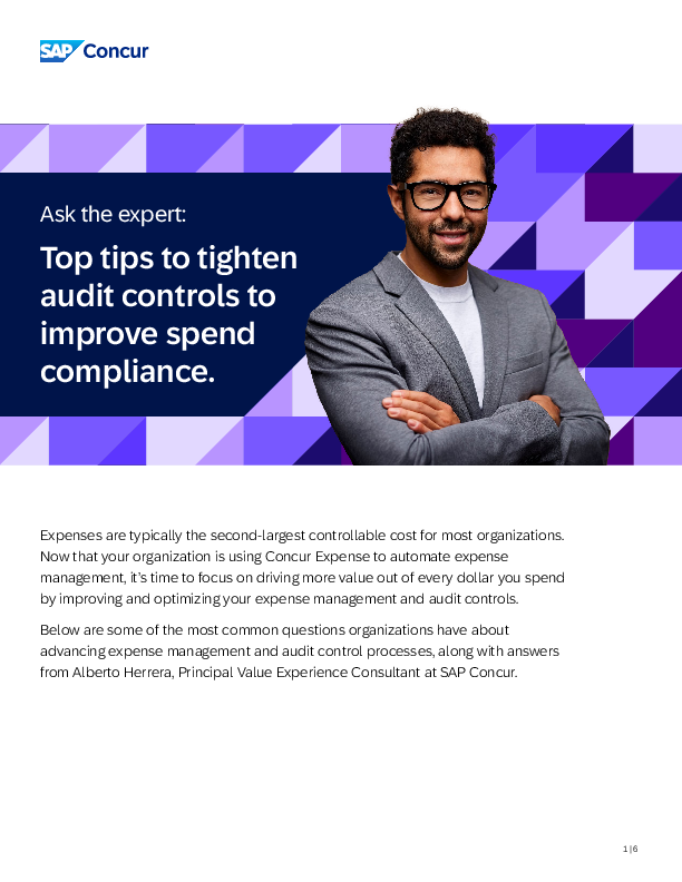 Top tips to tighten audit controls to improve spend compliance