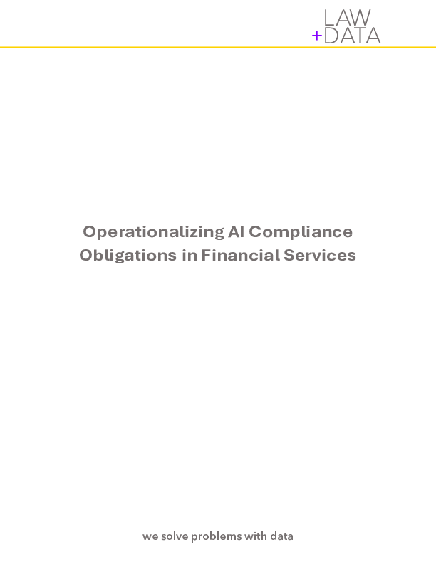 Operationalizing AI Compliance Obligations in Financial Services