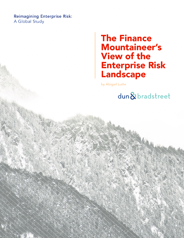 The Finance Mountaineer's View of the Enterprise Risk Landscape