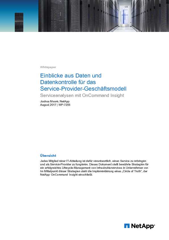 Data Insights & Control for the Service Provider Business Model 