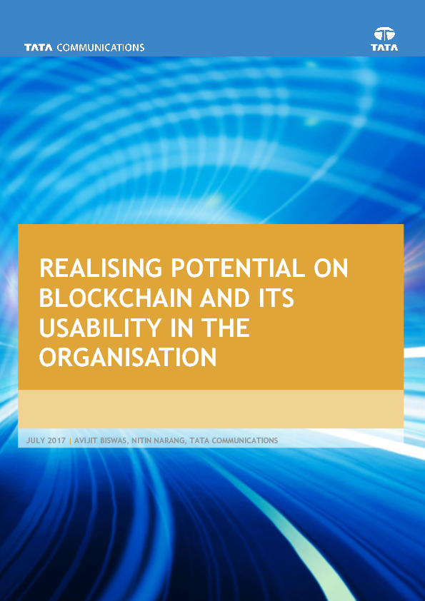 Realizing Potential On Blockchain And Its Usability In The Organisation