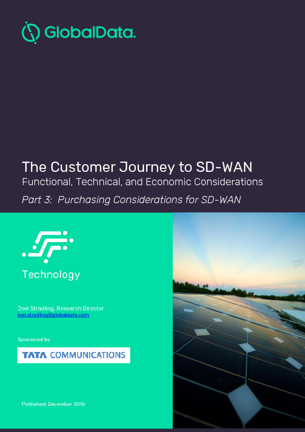 The Customer Journey to SD-WAN: Purchasing Considerations for SD-WAN