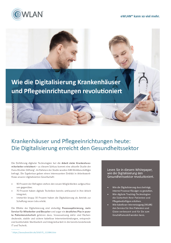 Wie die Digitalisierung Krankenhäuser und Pflegeeinrichtungen revolutioniert