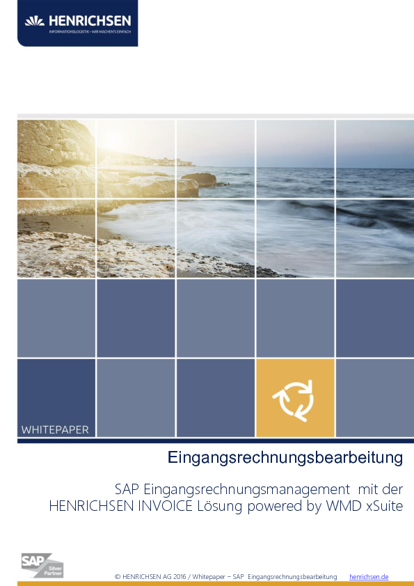 SAP Eingangsrechnungsmanagement mit der HENRICHSEN INVOICE Lösung powered by WMD xSuite
