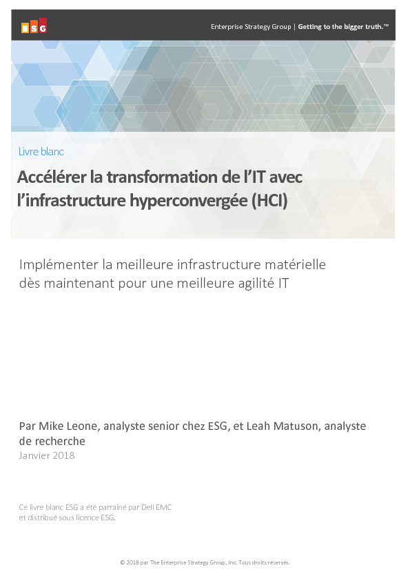 Accélérer la transformation de l’IT avec l’infrastructure hyperconvergée (HCI)