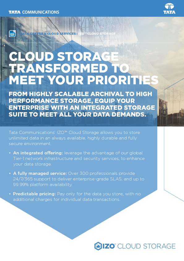 Cloud Storage Transformed To Meet Your Priorities