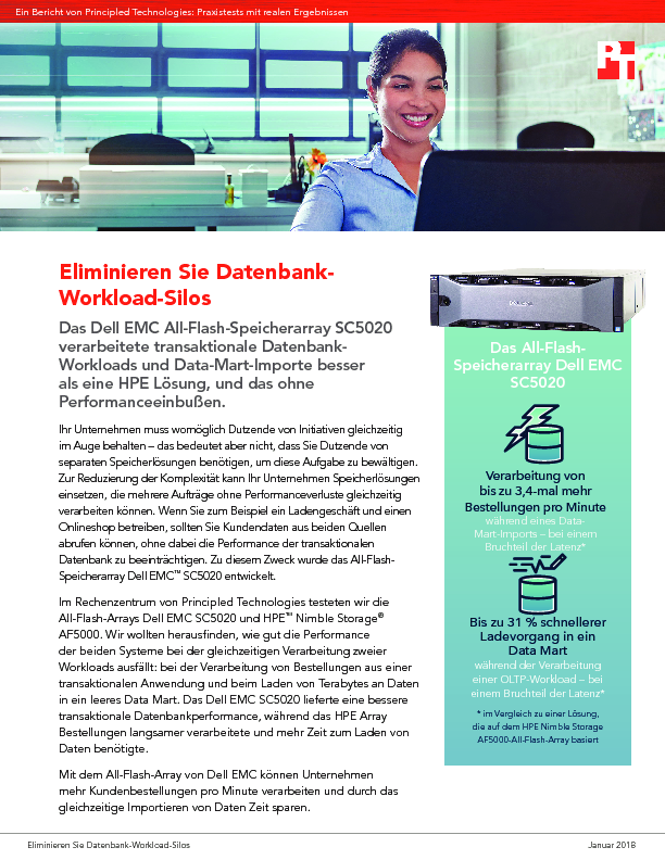 Eliminieren Sie Datenbank- Workload-Silos - Report