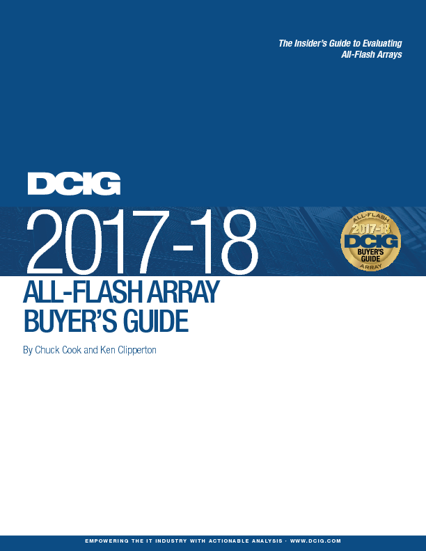 DCIG 2017-18 All-Flash Array Buyer’s Guide