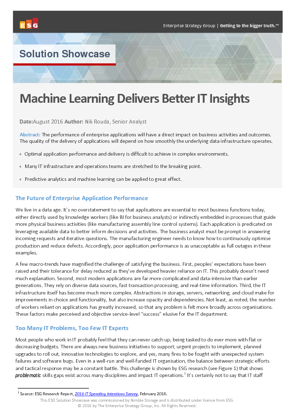 Machine Learning Delivers Better IT Insights