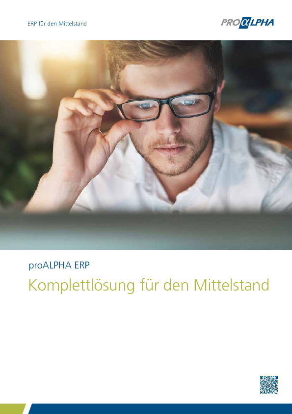 proALPHA ERP - Komplettlösung für den Mittelstand