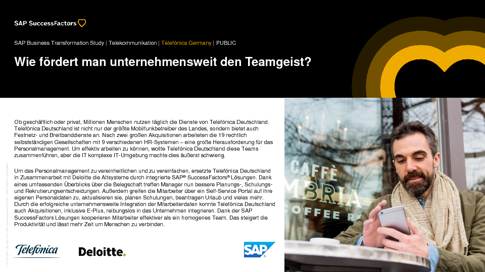 SAP Business Transformation Study: Wie fördert man unternehmensweit den Teamgeist?