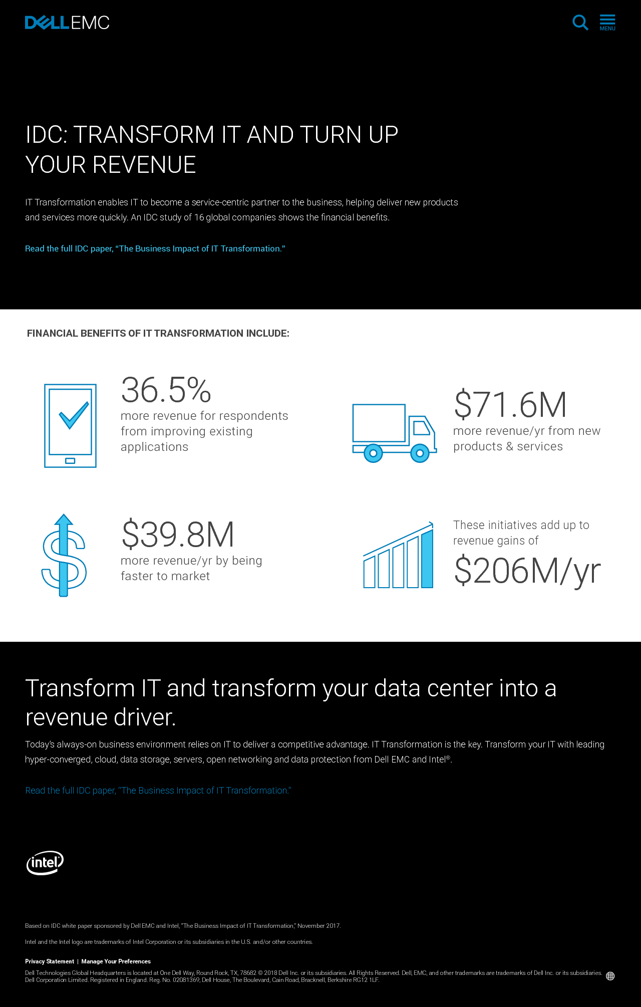 IDC: Transform IT and Turn Up Your Revenue