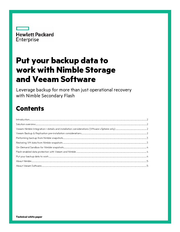 Thumb original put your backup data to work with nimble storage and veeam software uk