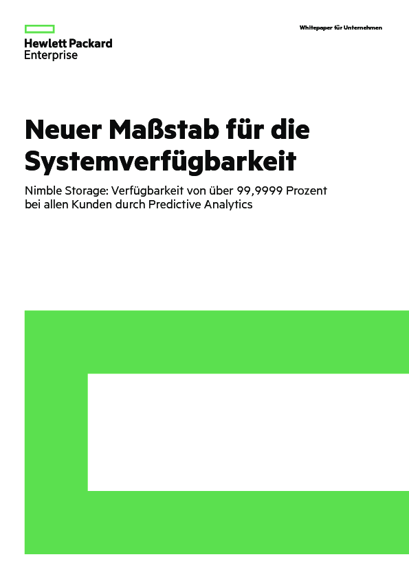 Neuer Maßstab für die Systemverfügbarkeit