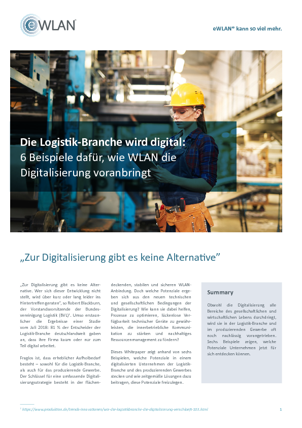 Die Logistik Branche Wird Digital 6 Beispiele Dafur Wie Wlan Die