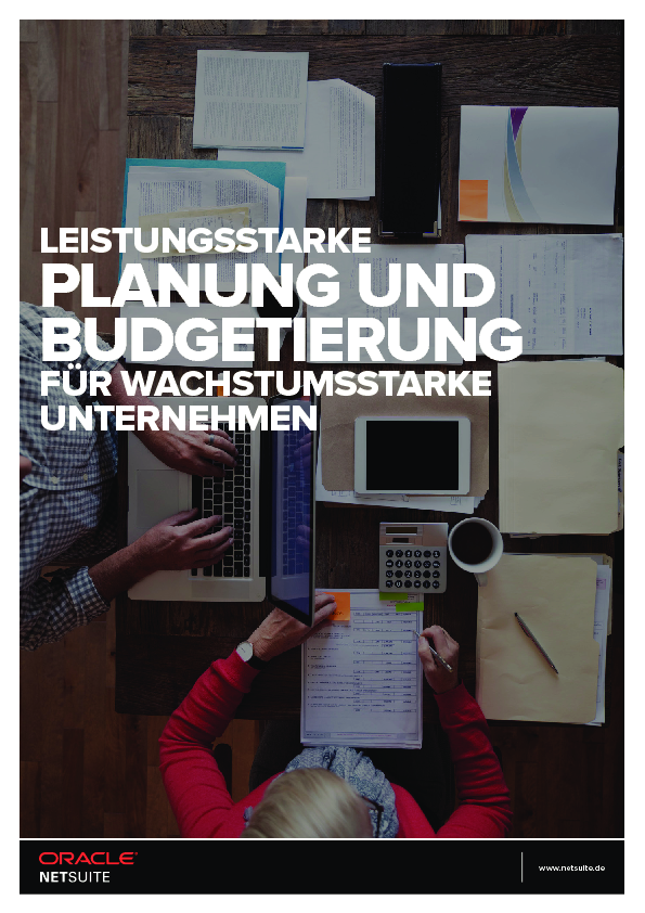 Leistungsstarke Planung und Budgetierung für wachstumsstarke Unternehmen