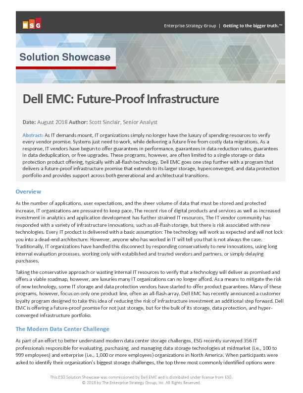 Dell EMC: Future-Proof Infrastructure
