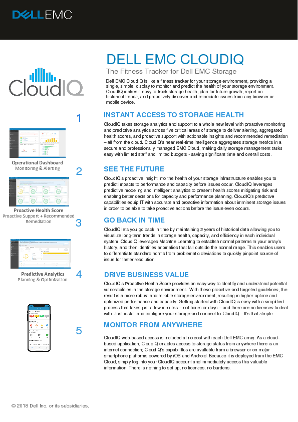 DELL EMC CLOUDIQ