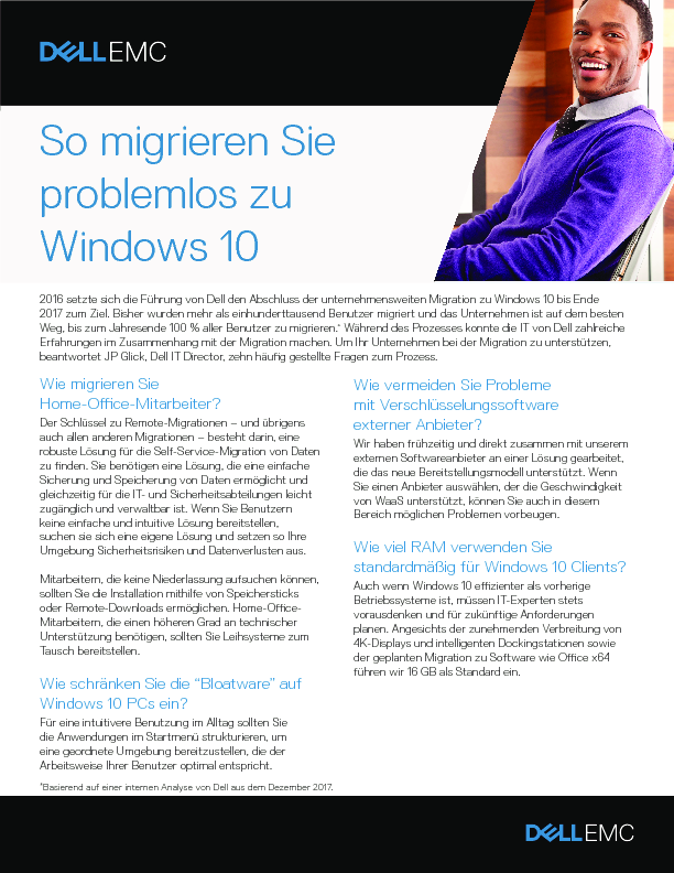 So migrieren Sie problemlos zu Windows 10