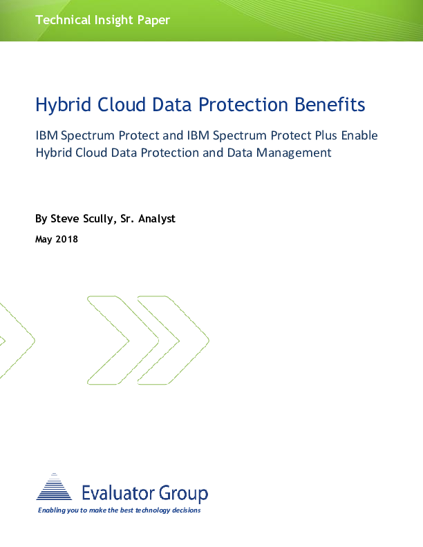 Hybrid Cloud Data Protection Benefits