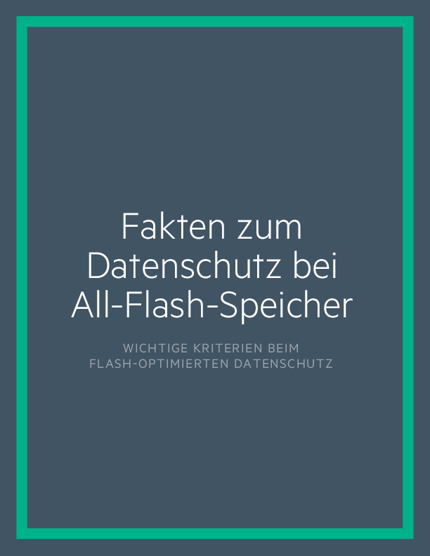 Fakten zum Datenschutz bei All-Flash-Speicher