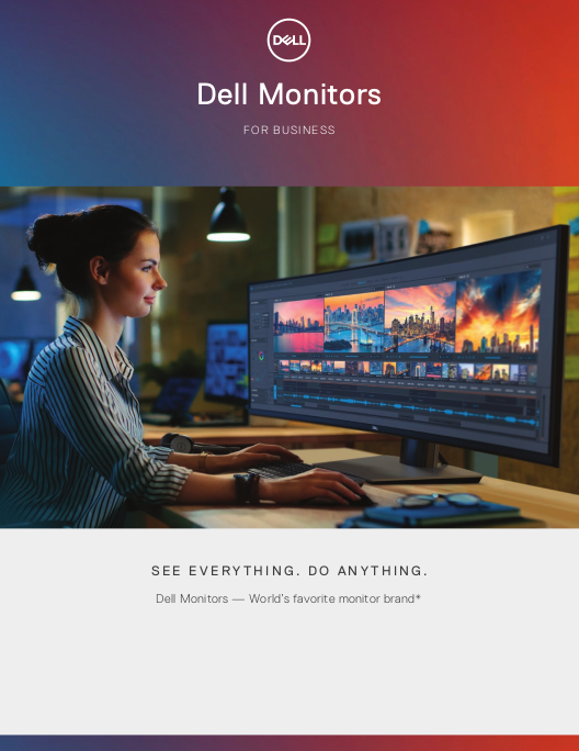 Dell Monitors for Business: See everything, do everything