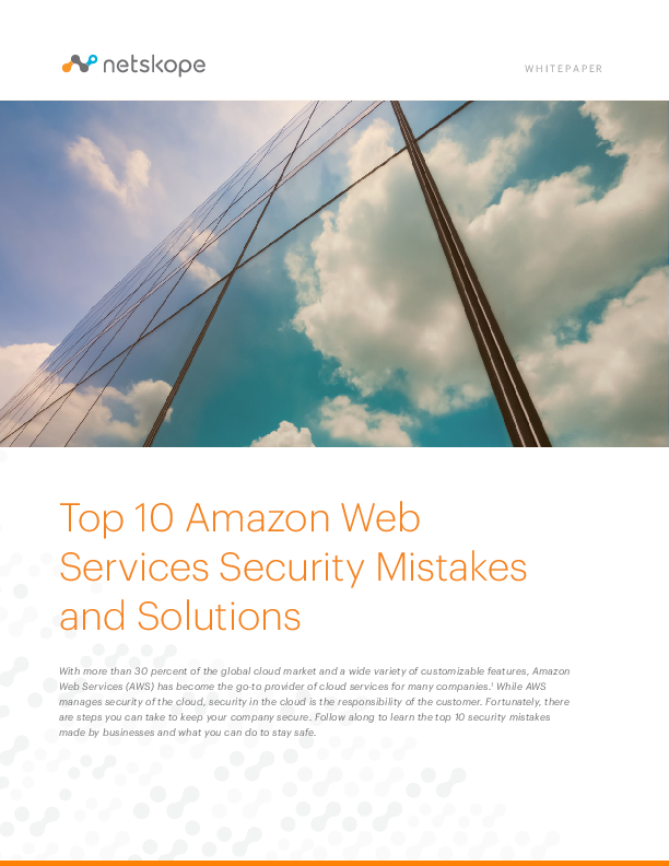 Top 10 Amazon Web Services Security Mistakes and Solutions