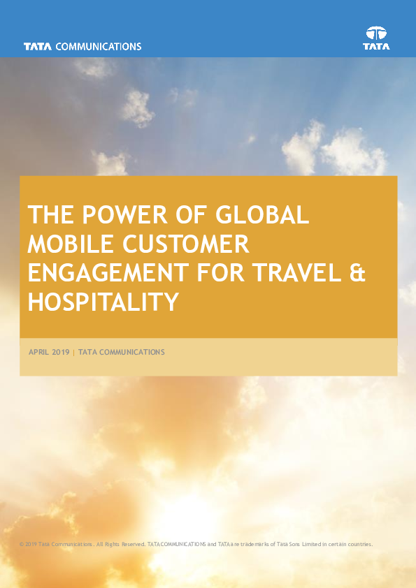The Power of Global Mobile Customer Engagement for Travel & Hospitality