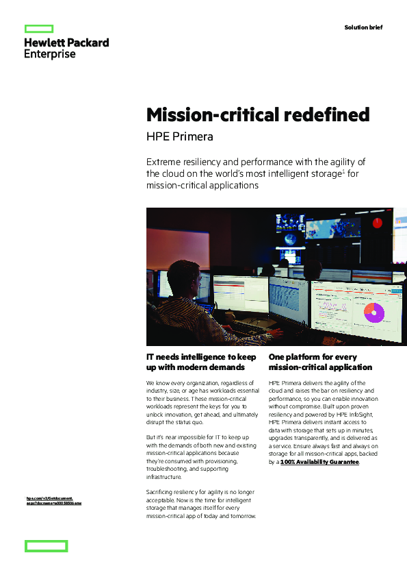 Mission-critical redefined