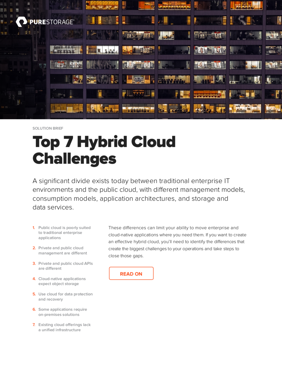 Top 7 Hybrid Cloud Challenges