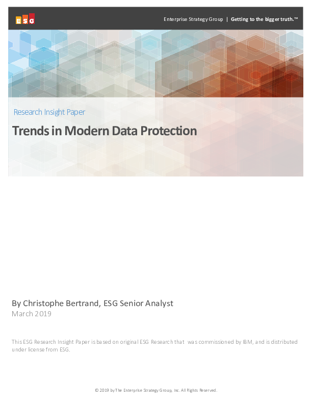 Trends in Modern Data Protection