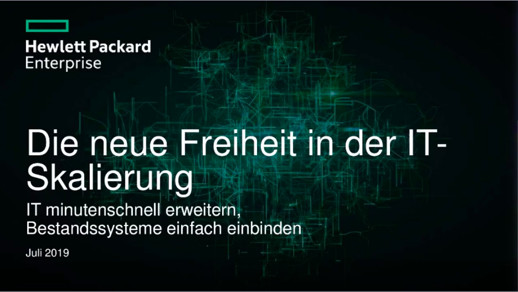 Webinar: Hyperkonvergente Infrastruktur (HCI) weiter gedacht