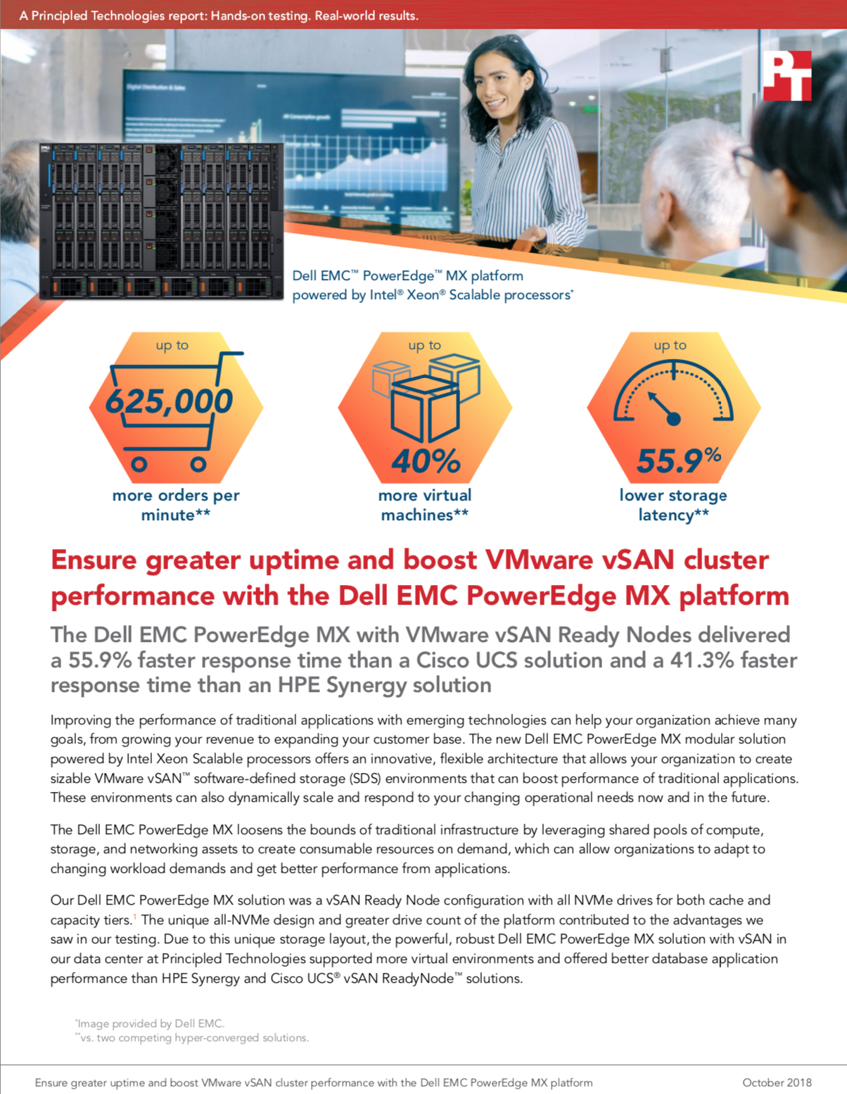 Ensure greater uptime and boost VMware vSAN cluster performance with the Dell EMC PowerEdge MX platform