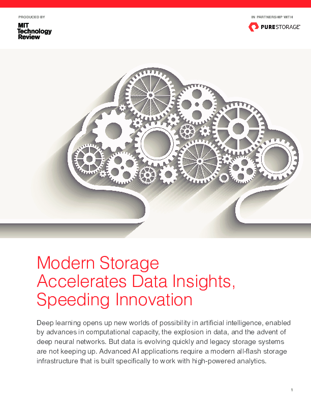 Modern Storage Accelerates Data Insights, Speeding Innovation