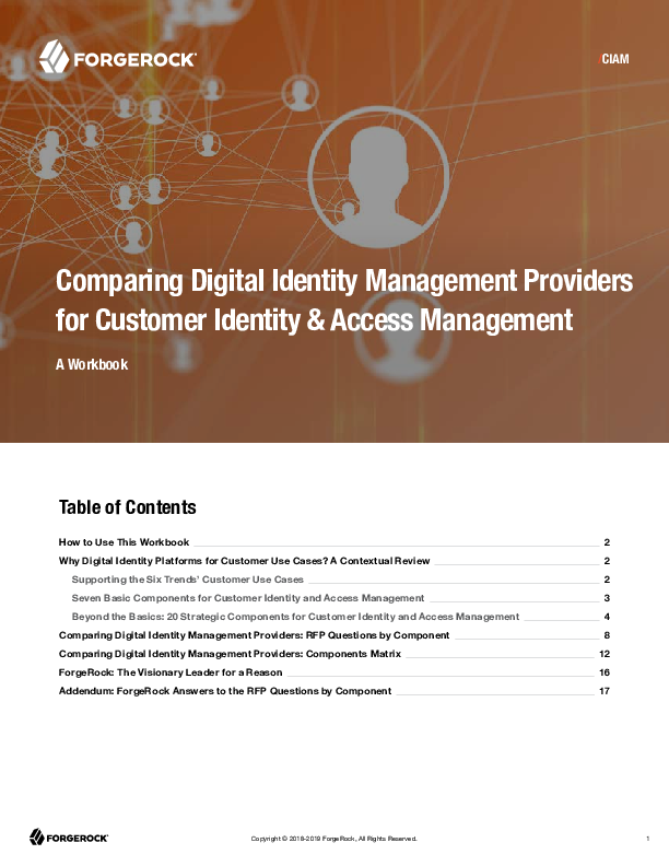 Comparing Digital Identity Management Providers for Customer Identity and Access Management