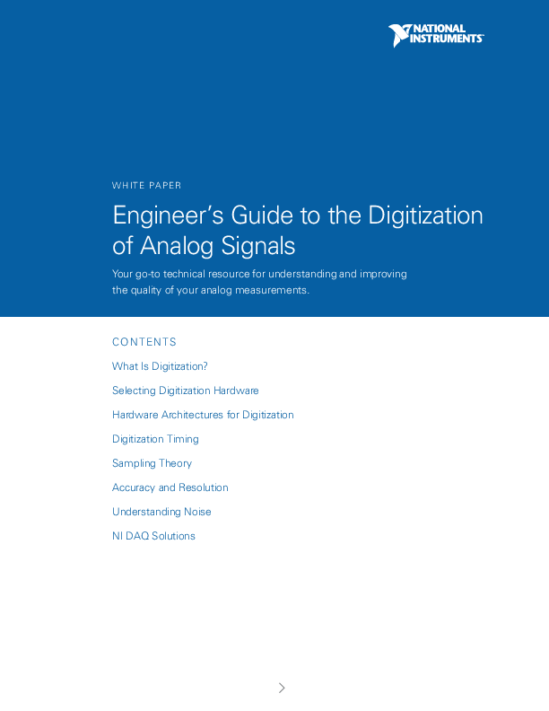 Engineer’s Guide to the Digitization of Analog Signals