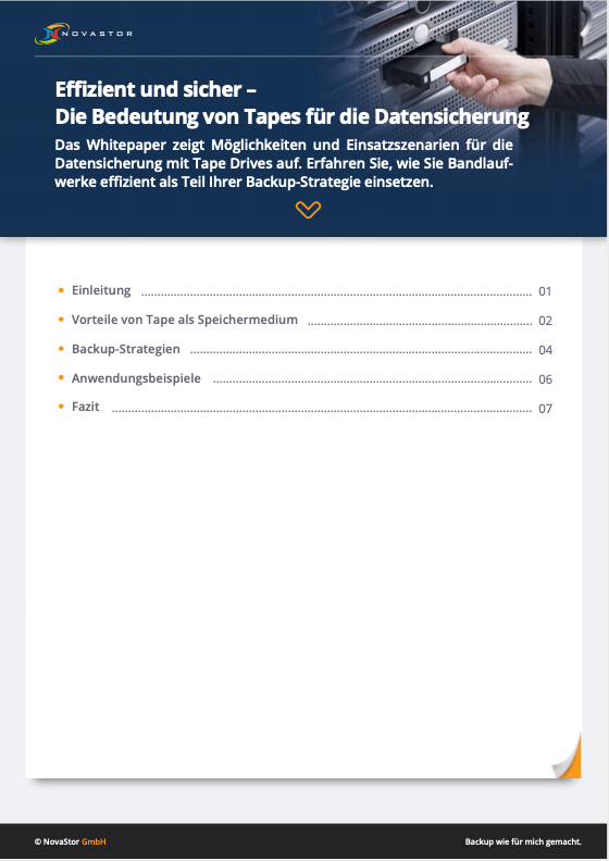 Effizient und sicher – Die Bedeutung von Tapes für die Datensicherung