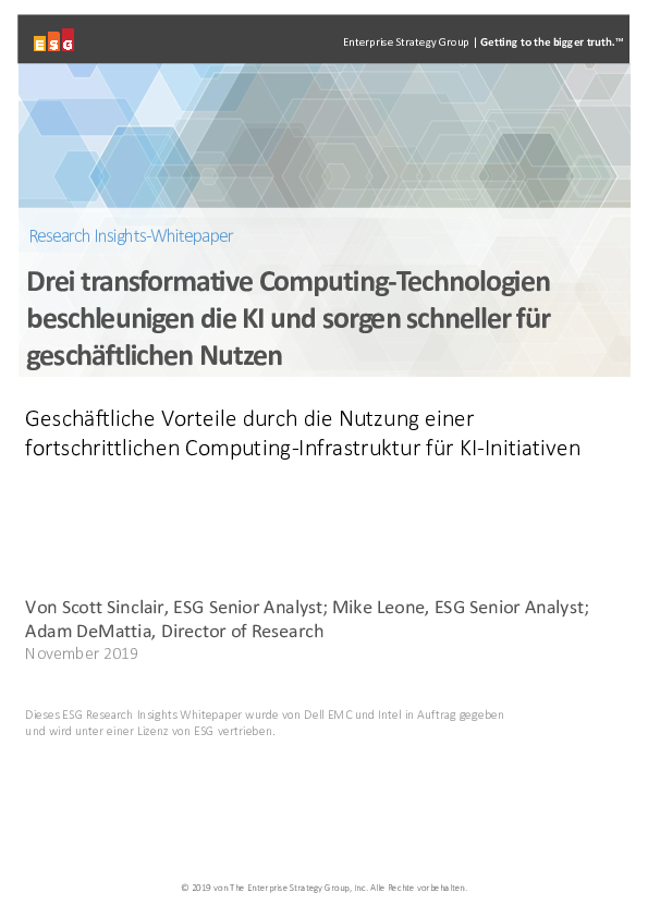 Drei transformative Computing-Technologien beschleunigen die KI und sorgen schneller für geschäftlichen Nutzen  