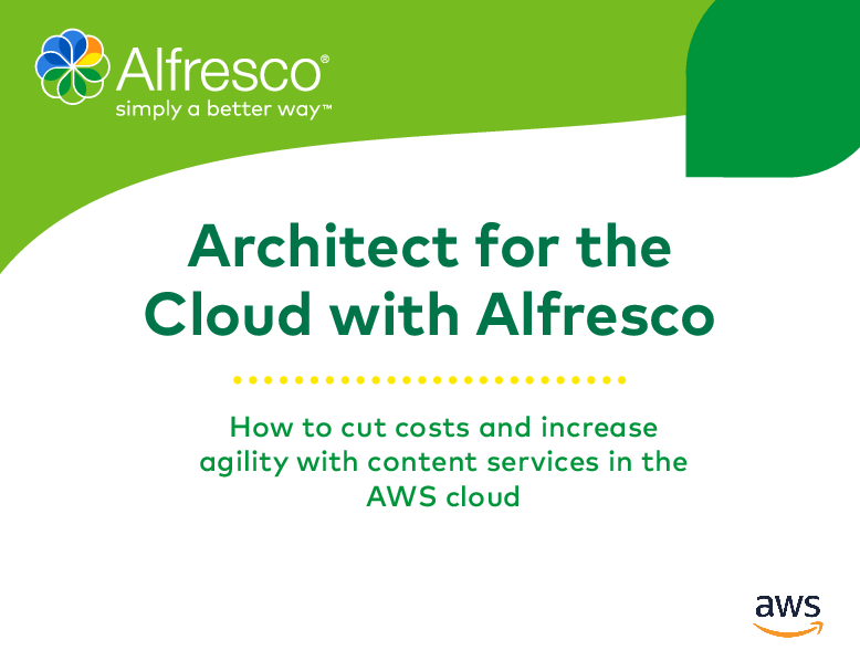 Architect for the Cloud with Alfresco 