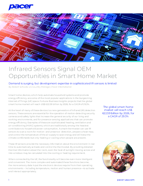 Infrared Sensors Signal OEM: Opportunities in Smart Home Market