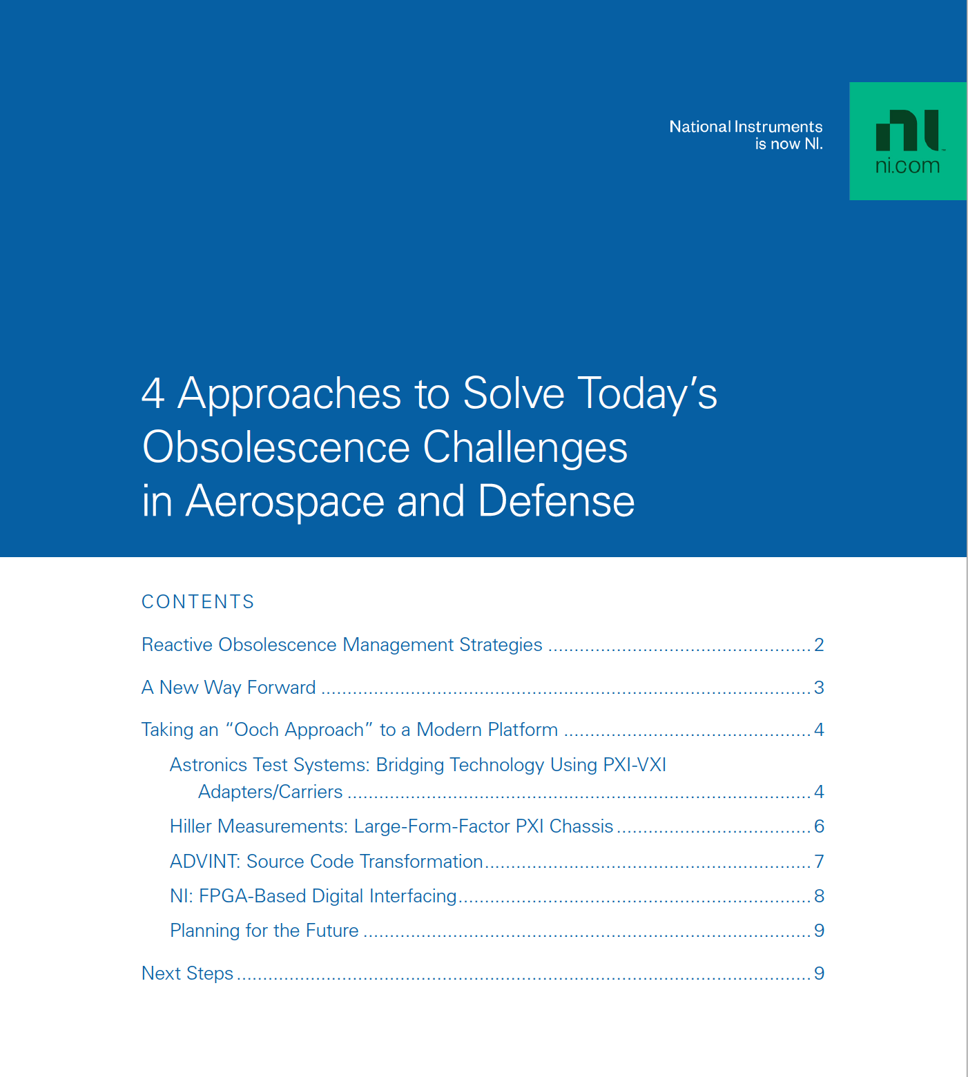 4 Approaches to Solve Today's Obsolescence Challenges in Aerospace and Defense
