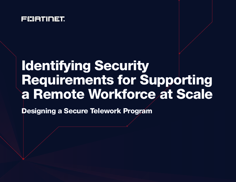 Identifying Security Requirements for Supporting a Remote Workforce at Scale: Designing a Secure Telework Program