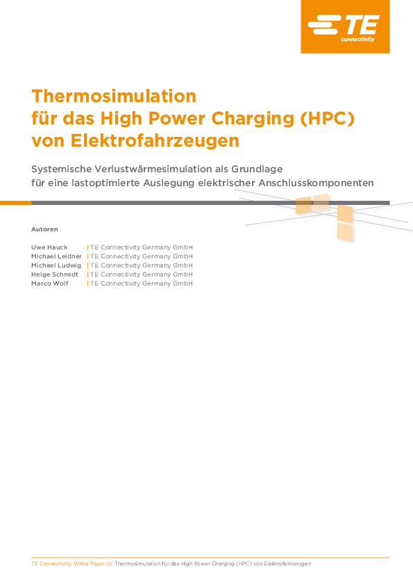 Thermosimulation für das High Power Charging (HPC) von Elektrofahrzeugen