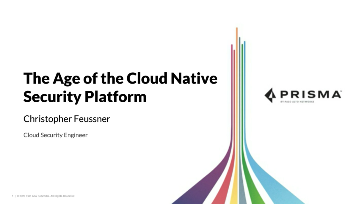 WEBINAR: DAS ZEITALTER DER CLOUD NATIVE SECURITY PLATFORM