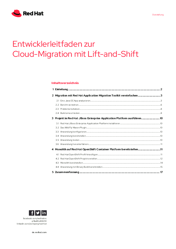 Entwicklerleitfaden zur Cloud-Migration mit Lift-and-Shift