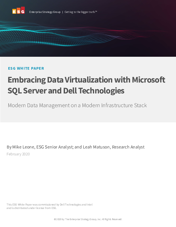 Embracing Data Virtualization with Microsoft SQL Server and Dell Technologies