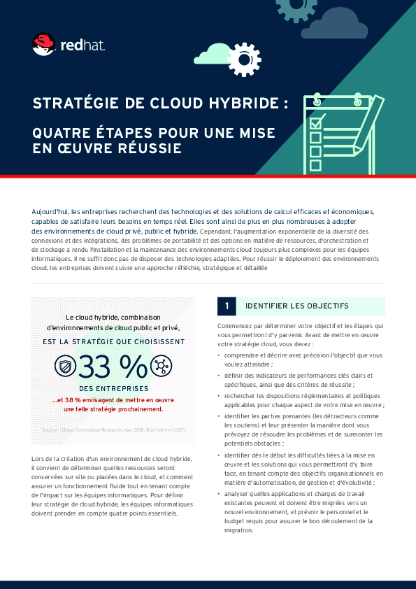 STRATÉGIE DE CLOUD HYBRIDE