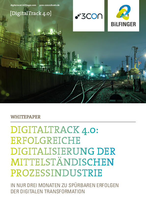 Digitaltrack 4.0: Erfolgreiche Digitalisierung der mittelständischen Prozessindustrie