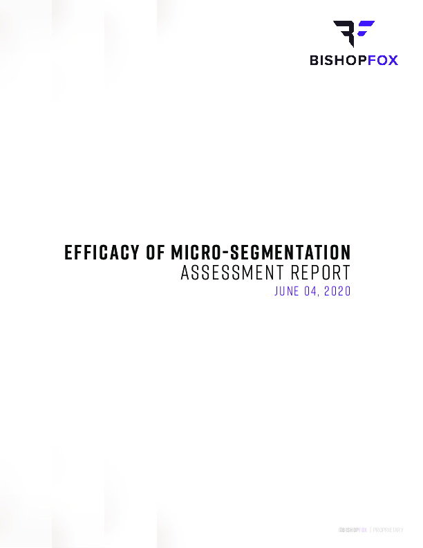 Efficacy of Micro-Segmentation Assessment Report